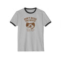 Light gray ringer tee with vintage-style outdoor graphic design