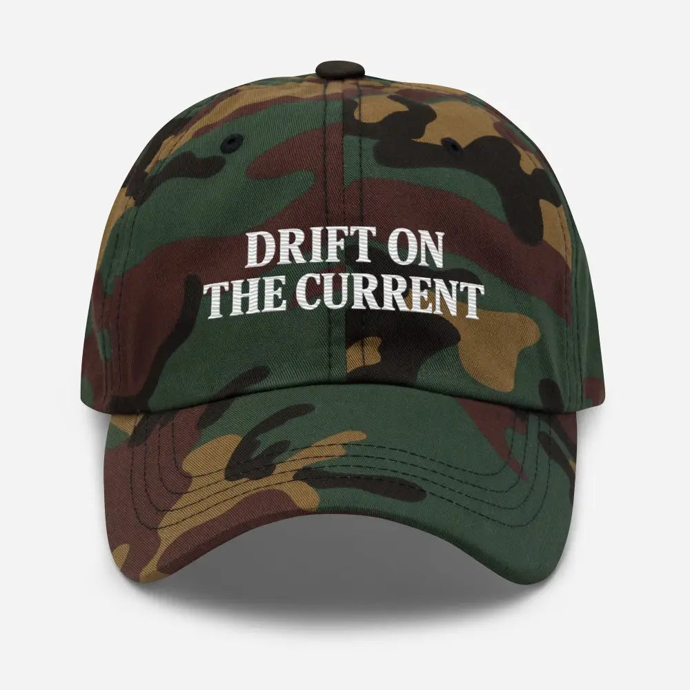 Trini Skies Supply Premium Yupoong Unstructured Camo Embroidered Dad Cap