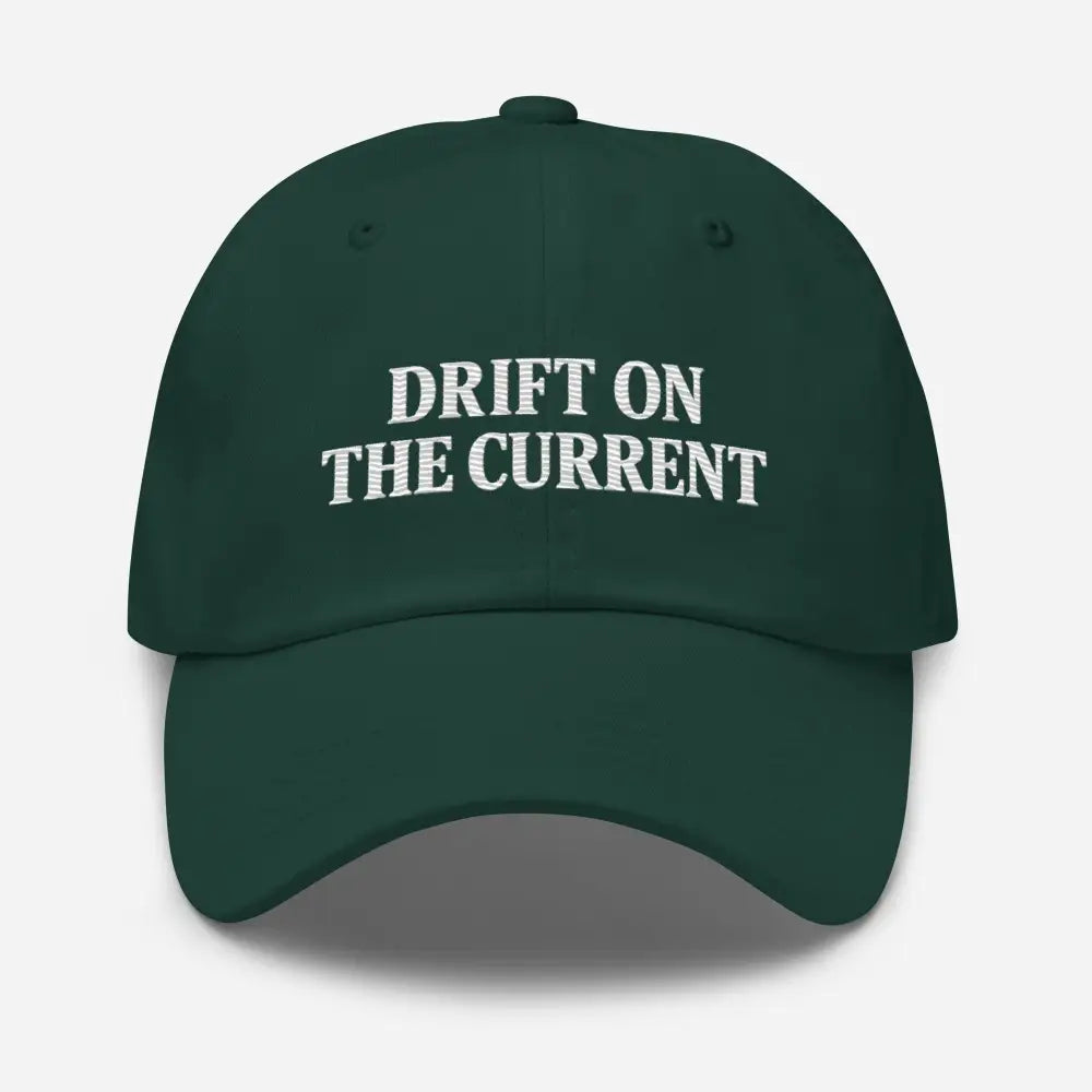 Dark green Trini Skies Supply premium Yupoong unstructured embroidered dad cap