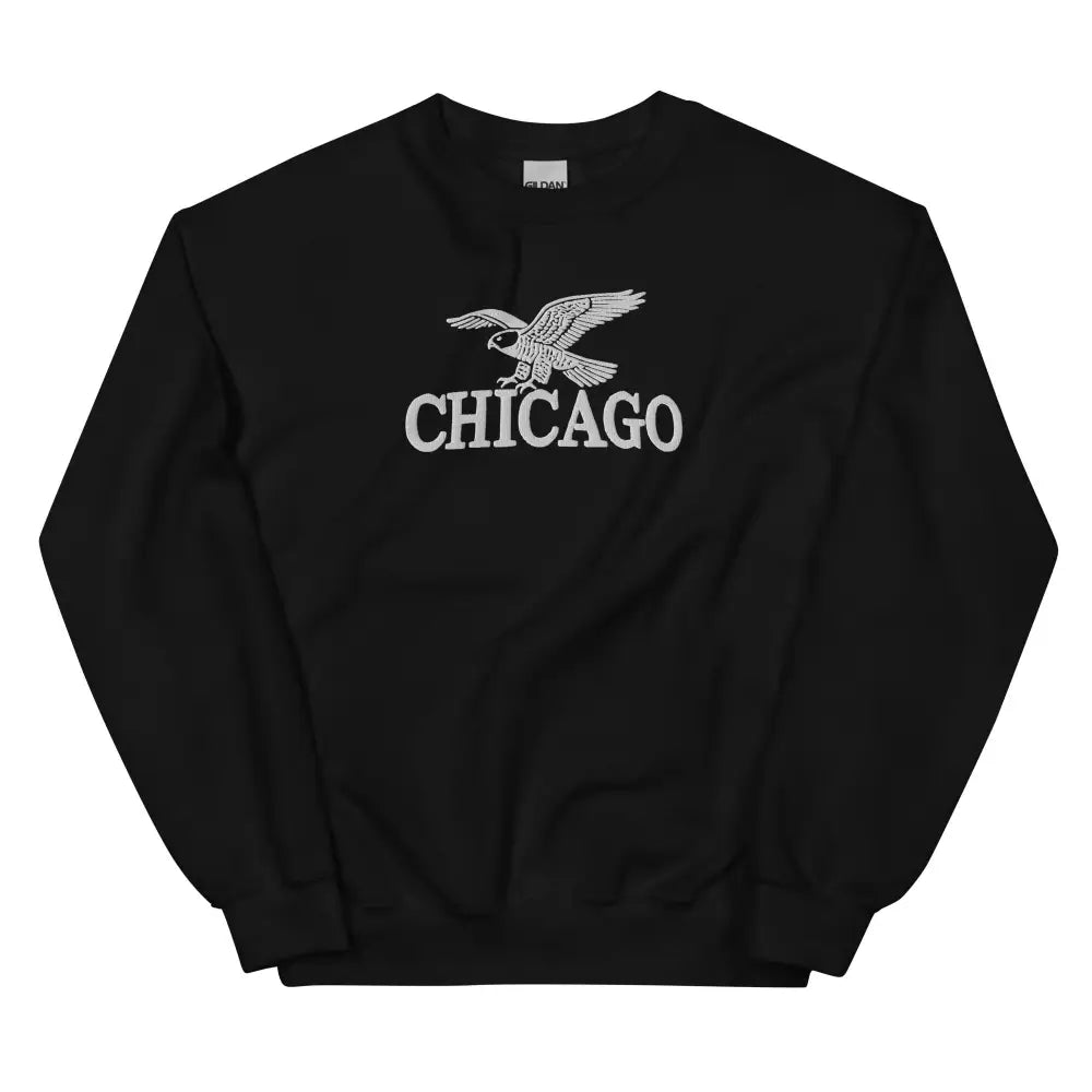 Embroidered Chicago Peregrine Falcon Unisex Sweatshirt with Eagle