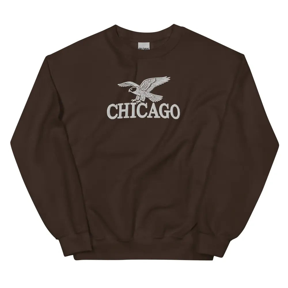 Embroidered Chicago Peregrine Falcon Unisex Sweatshirt with Eagle