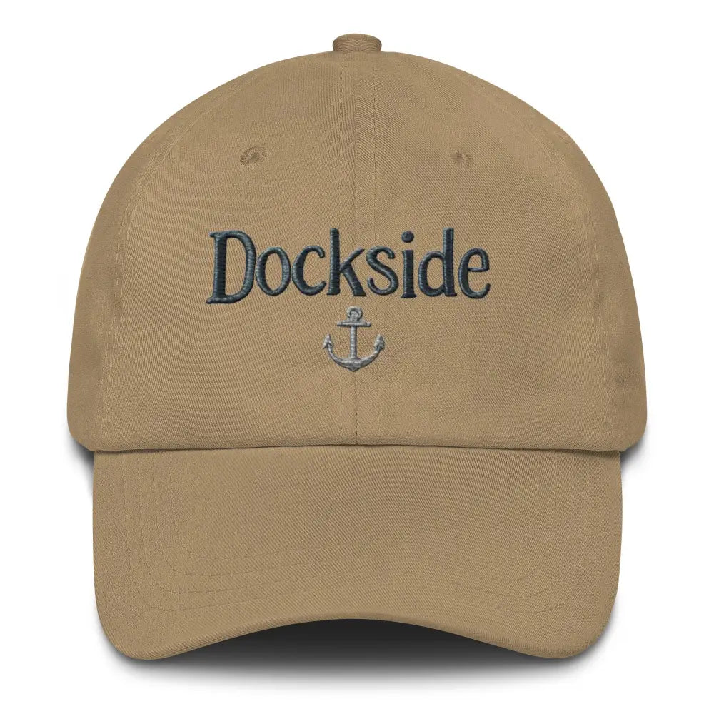 Embroidered Dockside Dad Hat in Chino Cotton Twill