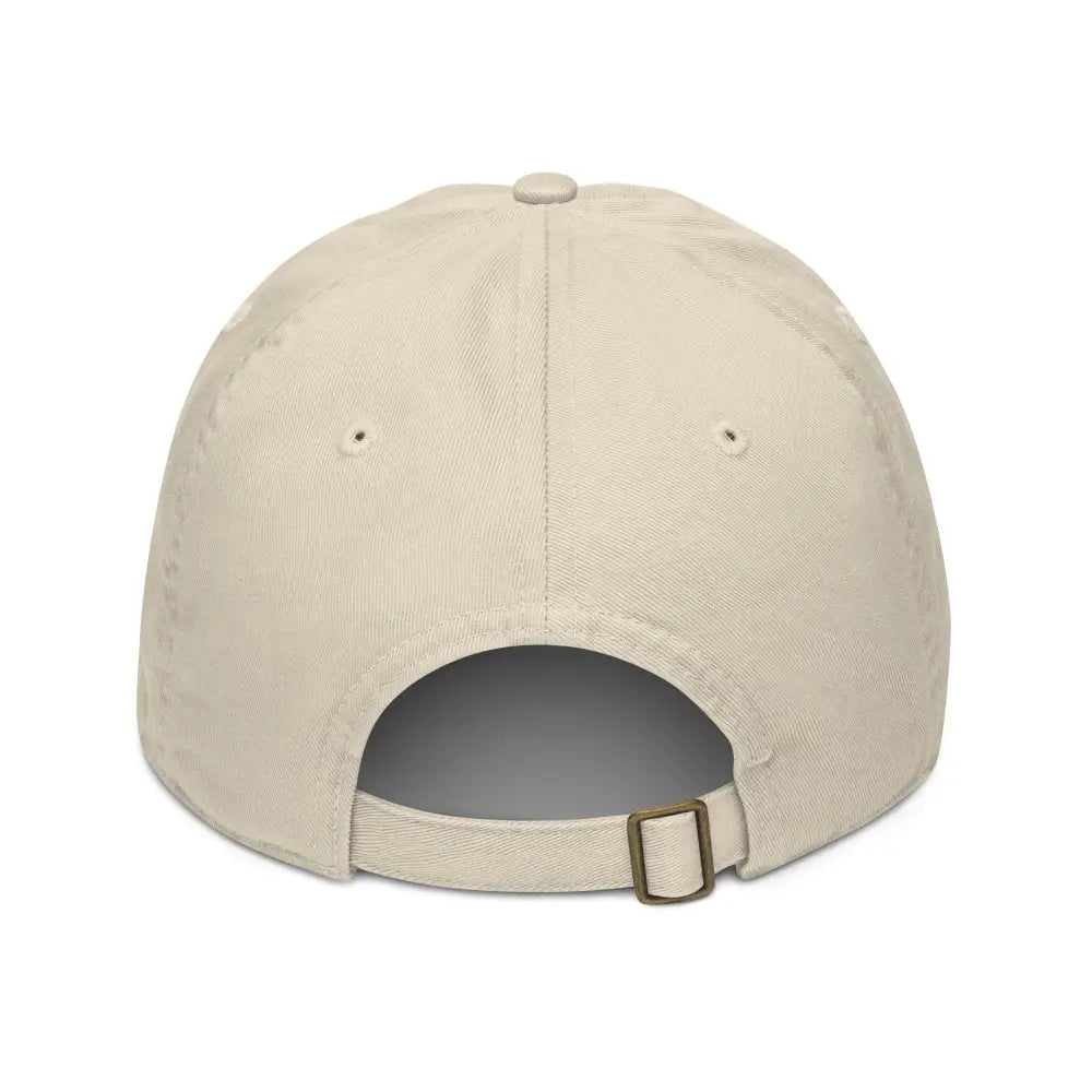 Beige Dockside Embroidered Organic Dad Hat by Trini Skies