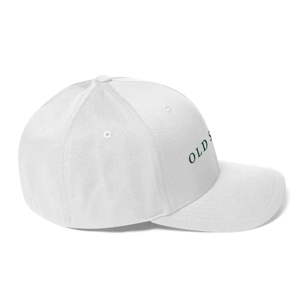 White Trini Skies embroidered baseball cap with curved brim