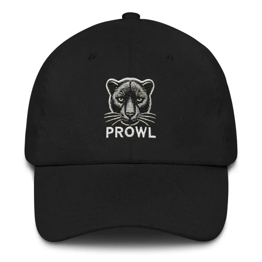Embroidered Panther Dad Hat – Fierce Style for Everyday Adventures! - Black / UNISEX / ADULT - Hats black embroidered