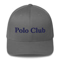 Gray Trini Skies embroidered polo club structured twill cap