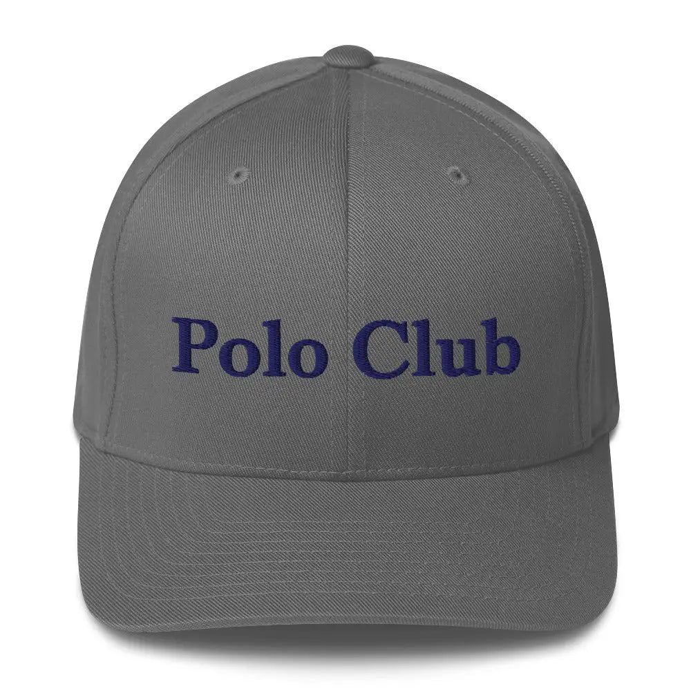 Gray Trini Skies embroidered polo club structured twill cap