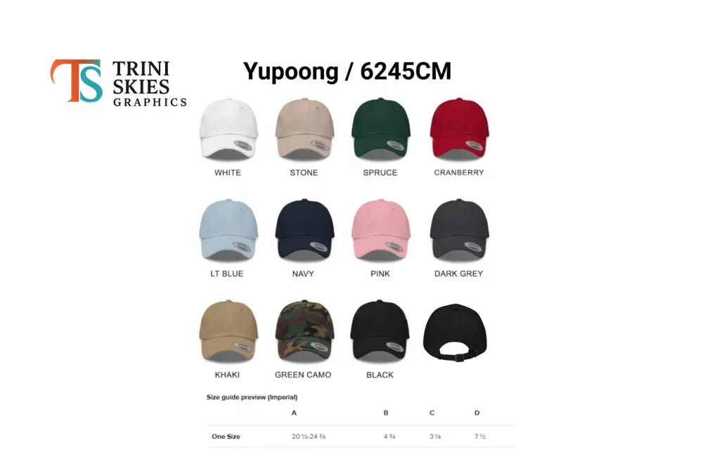 Embroidered Red Panda Stay Cozy hat in Yupoong 6245CM chino cotton twill, various colors