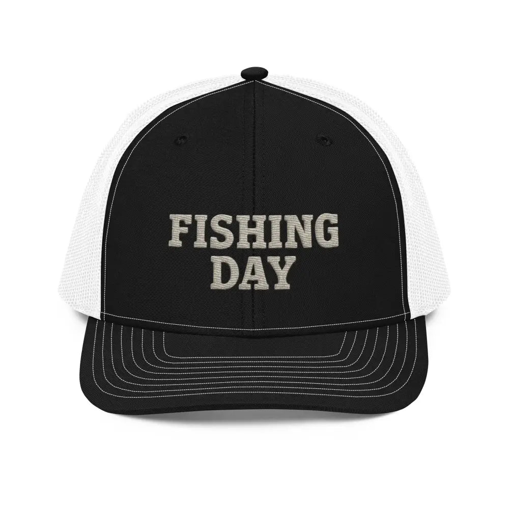 Black Trini Skies Fishing Day Richardson 112 Embroidered Trucker Hat