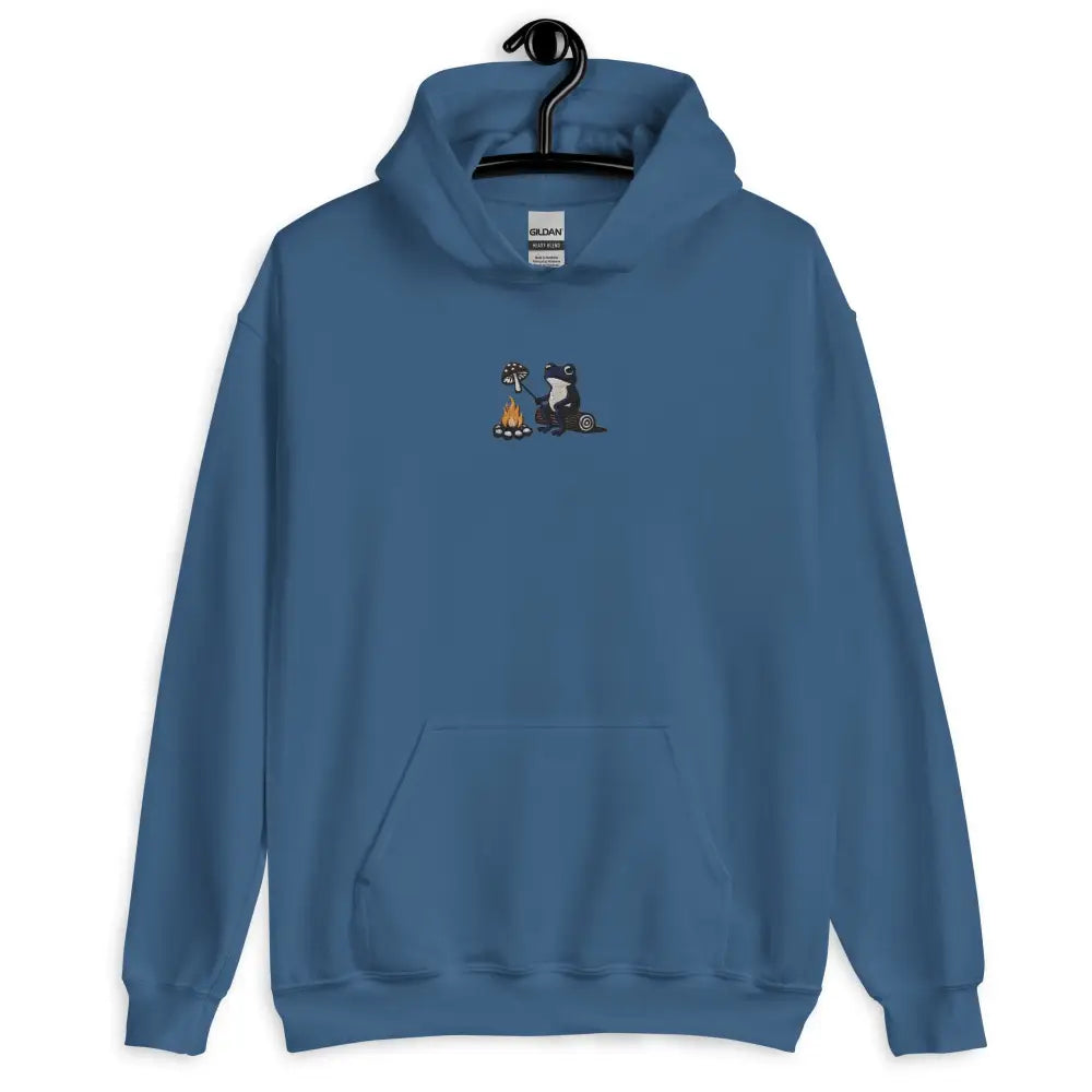 Frog by the Fire Cozy Graphic Hoodie in Trini Skies Woodland Nightfall Series