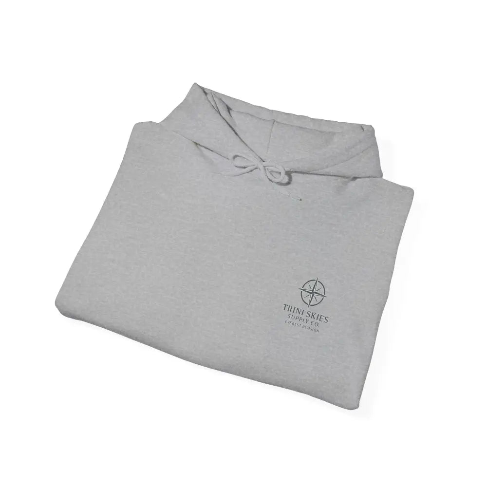 Light gray Everest Hoodie in Glacier Edition with compass logo