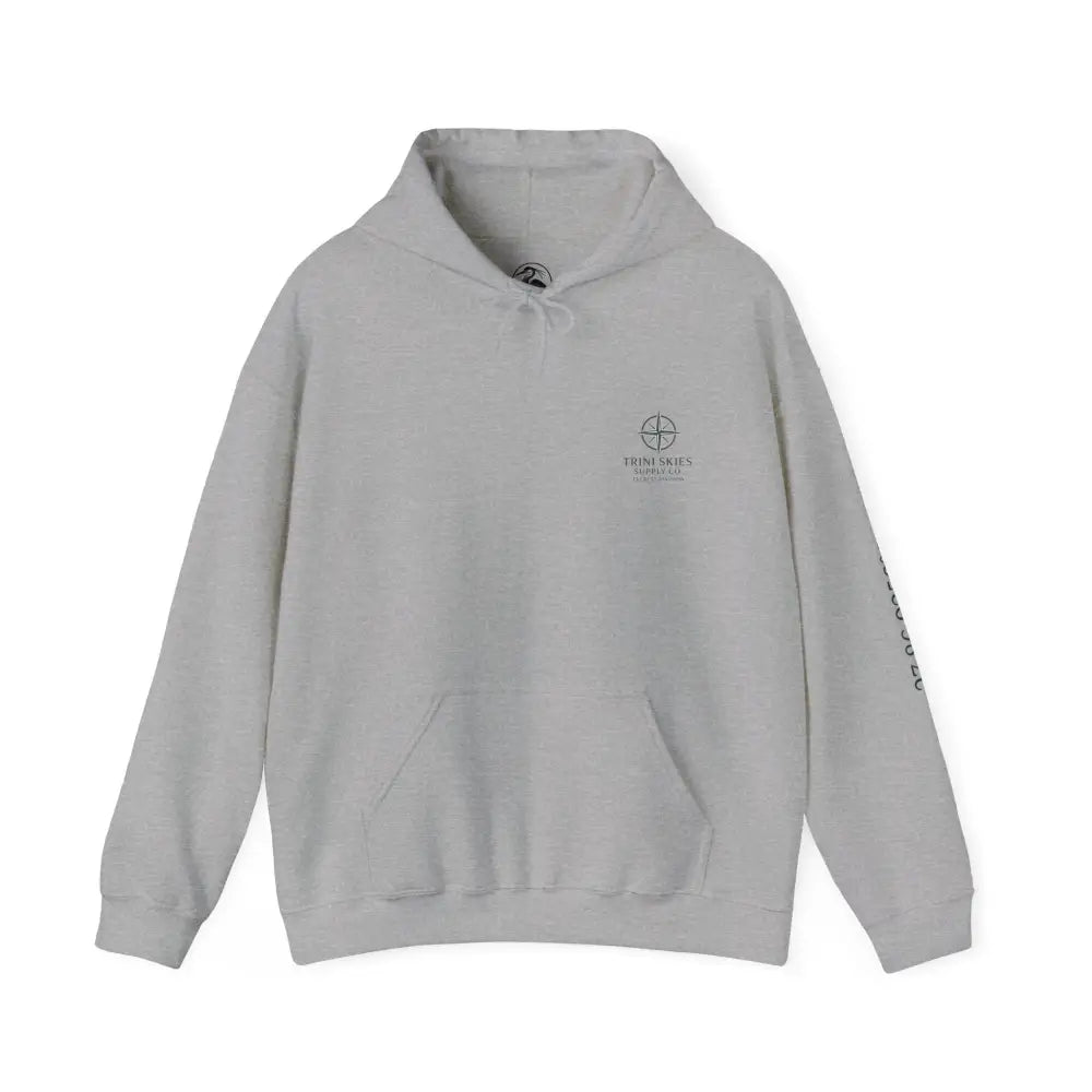 Light gray Everest Hoodie in Summit Division Glacier Edition with embroidered logo