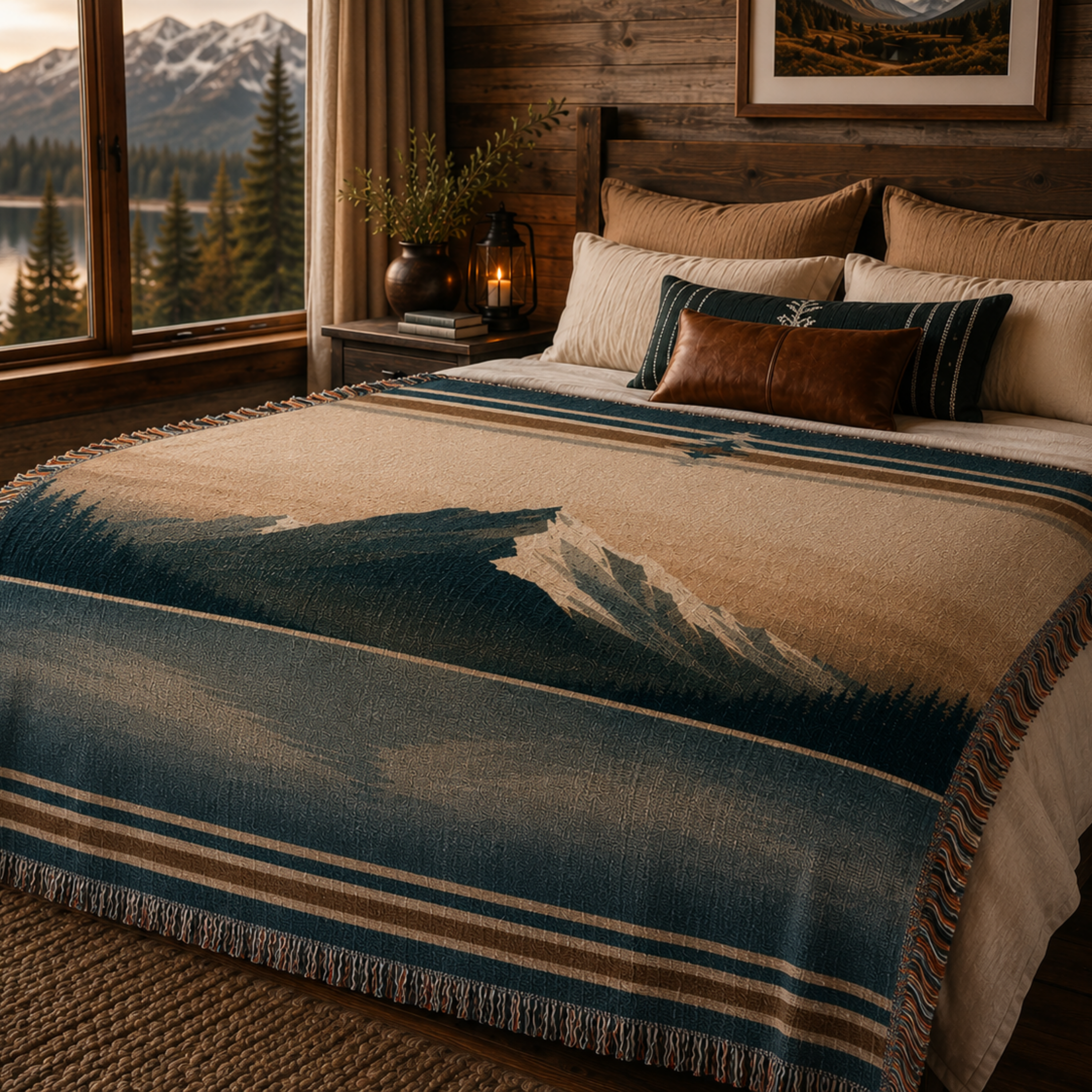 Glacier Peak Woven Throw National Park Blanket
