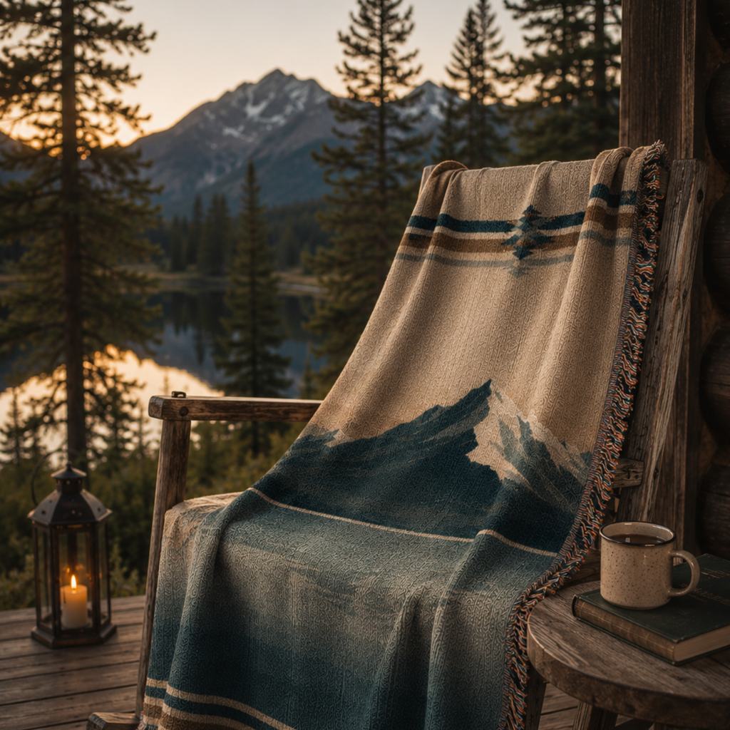 Glacier Peak Woven Throw National Park Blanket