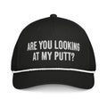 Black golf rope cap embroidered Are You Looking at My Putt