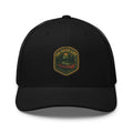 Black Good Life Embroidered Trucker Hat with Canoe Patch