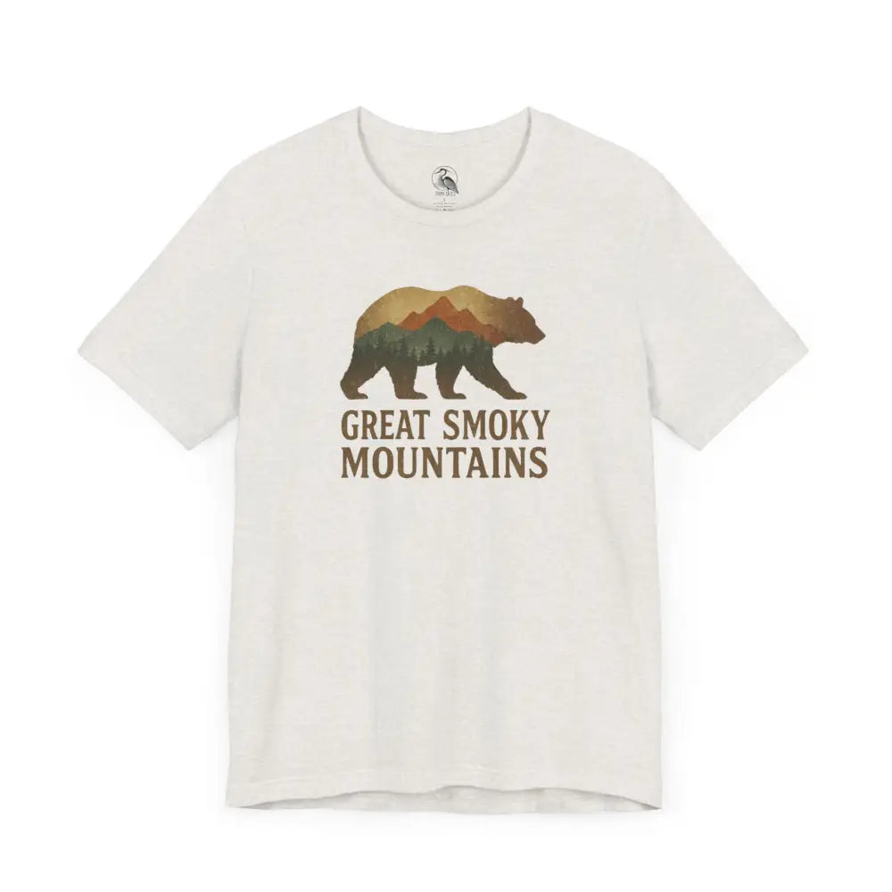 Great Smoky Mountains bear graphic tee for nature lovers