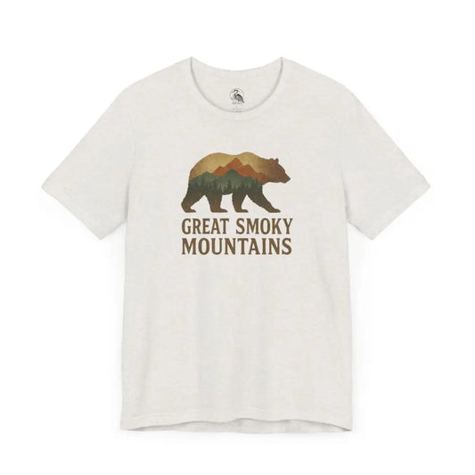 Great Smoky Mountains bear graphic tee for nature lovers