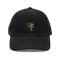 Trini Skies embroidered corduroy hat with heartbreaker cowboy cactus