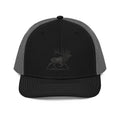 Heritage Elk Embroidered Trucker Cap with Black Gray Mesh