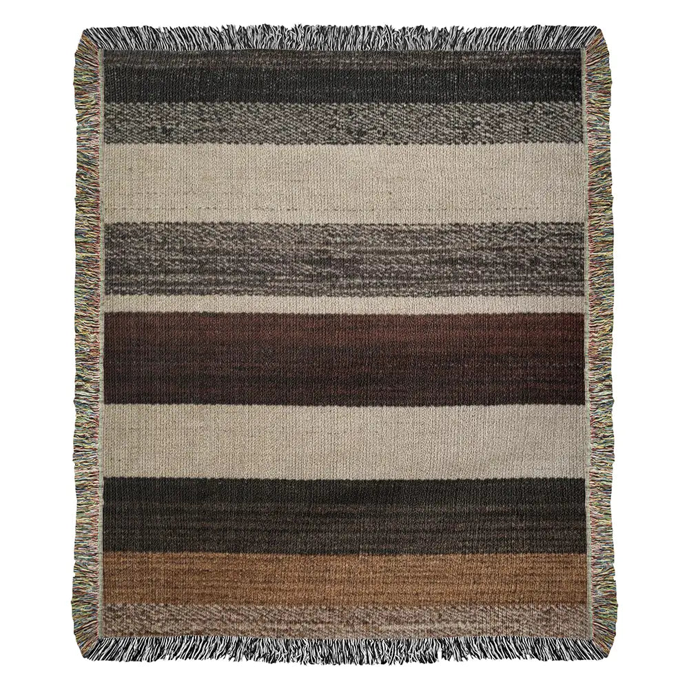 Heritage tartan woven throw blanket in classic plaid tapestry