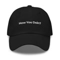 Trini Skies embroidered dad hat black baseball cap