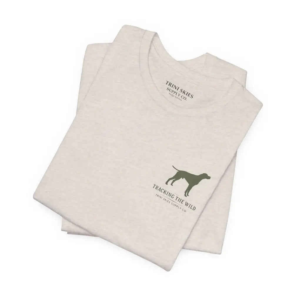 Trini Skies Supply premium hunting shirt with vintage-inspired buck illustration