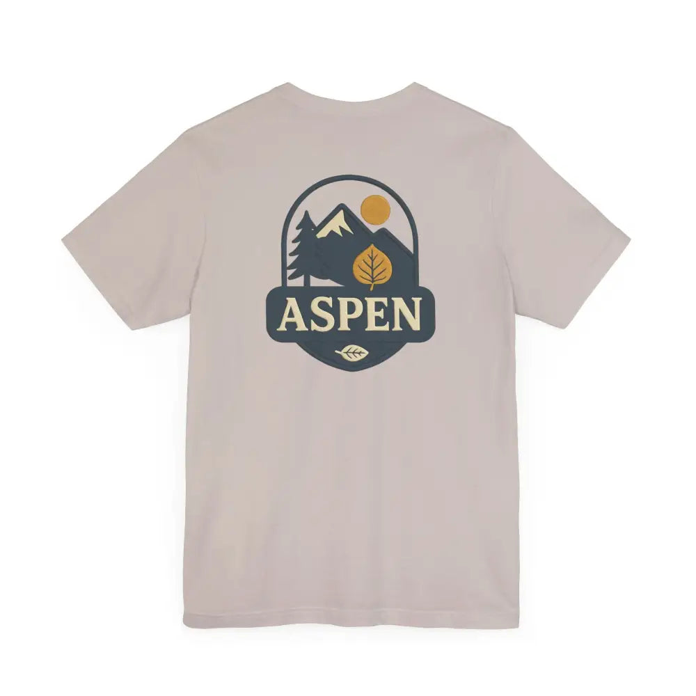 Iconic Aspen Tree Graphic Tee in light beige Bella+Canvas Aspen Division