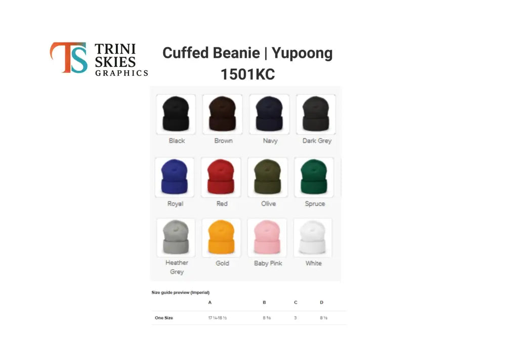 Selection of destroyer cuffed beanies in Kali Power embroidered style