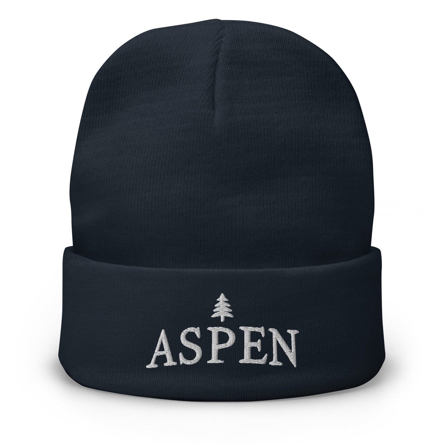 Aspen Skiing Embroidered Beanie