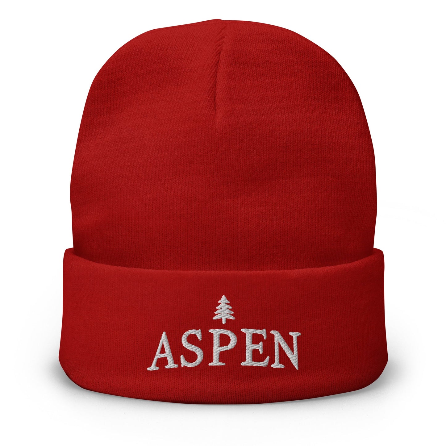 Aspen Skiing Embroidered Beanie