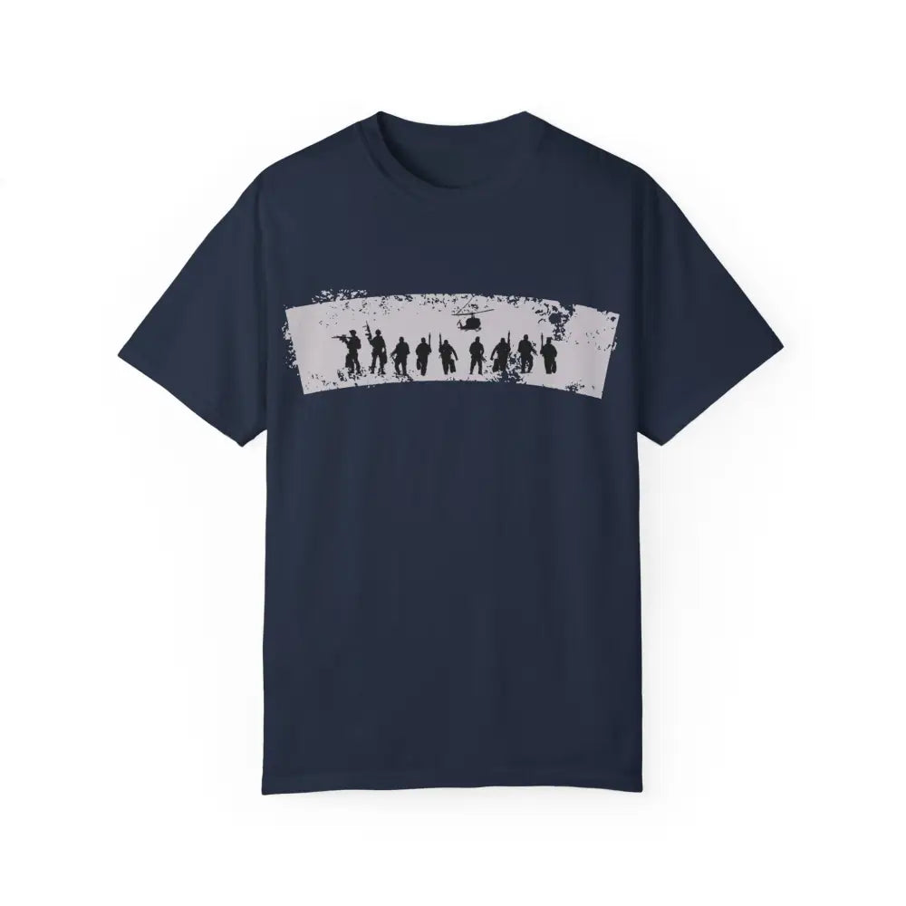 Navy Seals Patriotic Graphic Tee with Armed Silhouettes Band