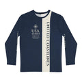 Trini Skies USA Series navy blue off-white long-sleeve fishing shirt
