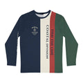 Fishing Adventure Long Sleeve Shirt in Navy, Cream, Red, Green