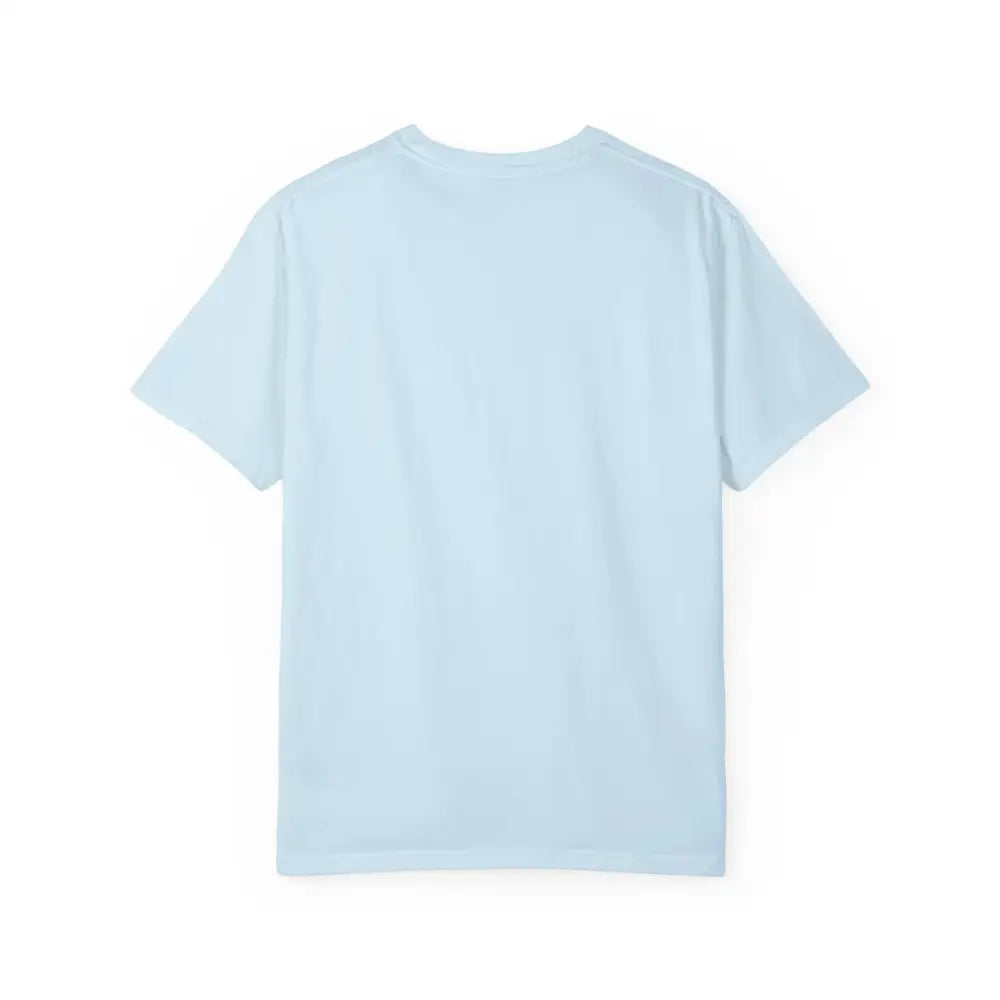 Light blue Oshino Hakkai Japan pagoda graphic tee in premium comfort