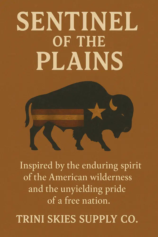 Patriotic bison silhouette on vintage Americana sweatshirt