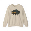 Patriotic bison graphic crewneck sweatshirt by Trini Skies