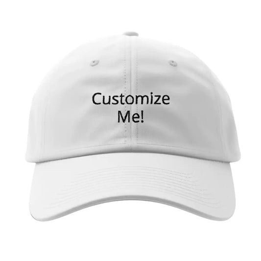 Personalized Embroidered Hat Fitted Baseball Cap | Flexfit 6277 Custom Style Meets Comfort! - White / L-XL - Print