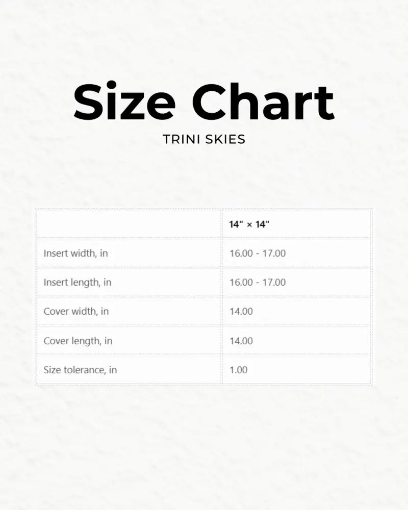 Red panda illustration faux suede square pillow size chart, 14x14 inches