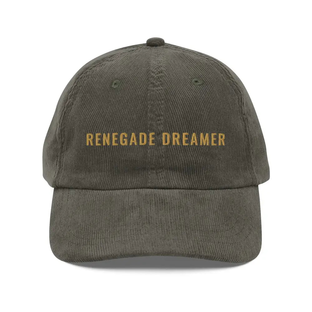 Olive green Renegade Dreamer vintage Trini Skies embroidered cap