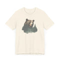 Bear Life Mountain Escape graphic tee with cream bear and pine tree print