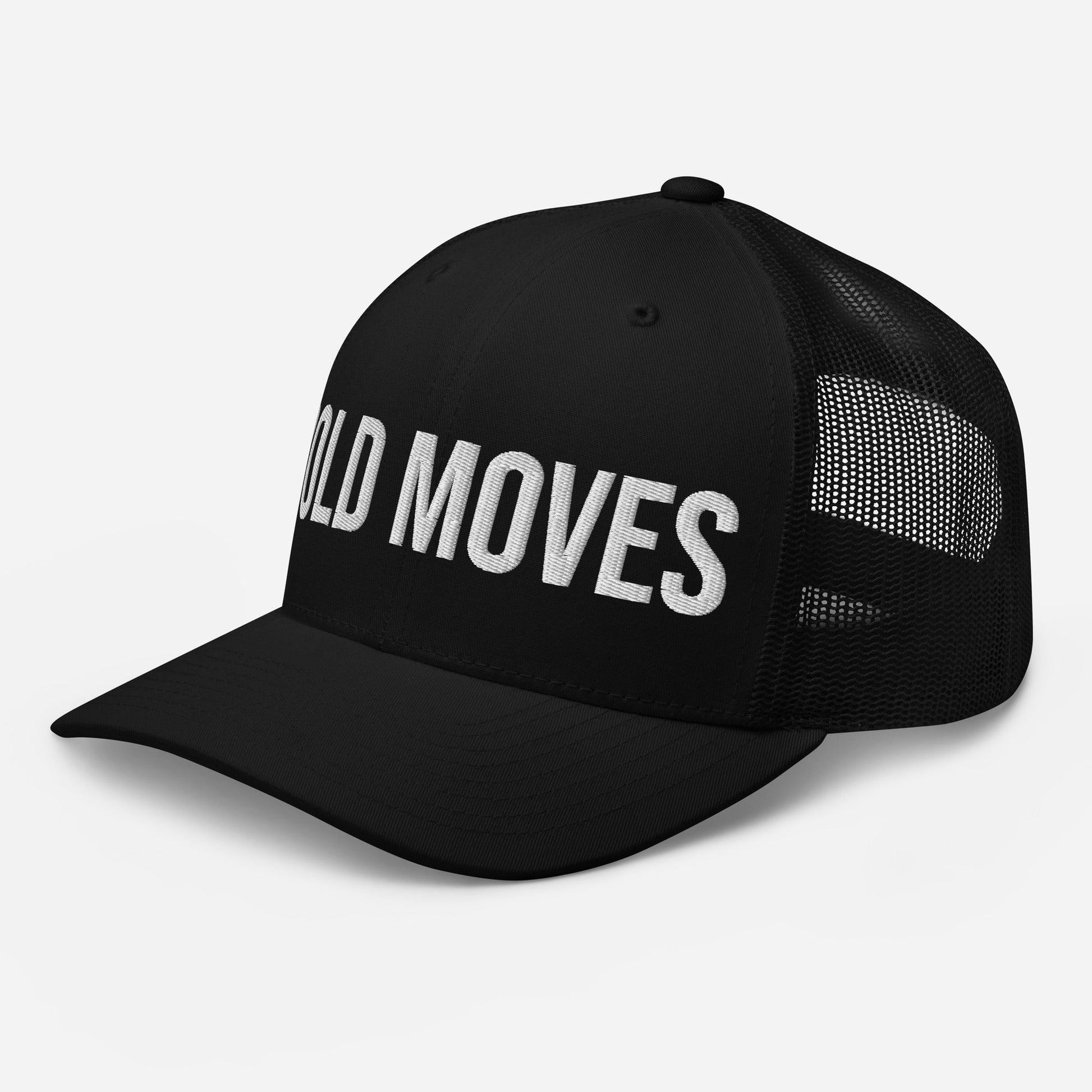 Bold Moves Embroidered Trucker Cap