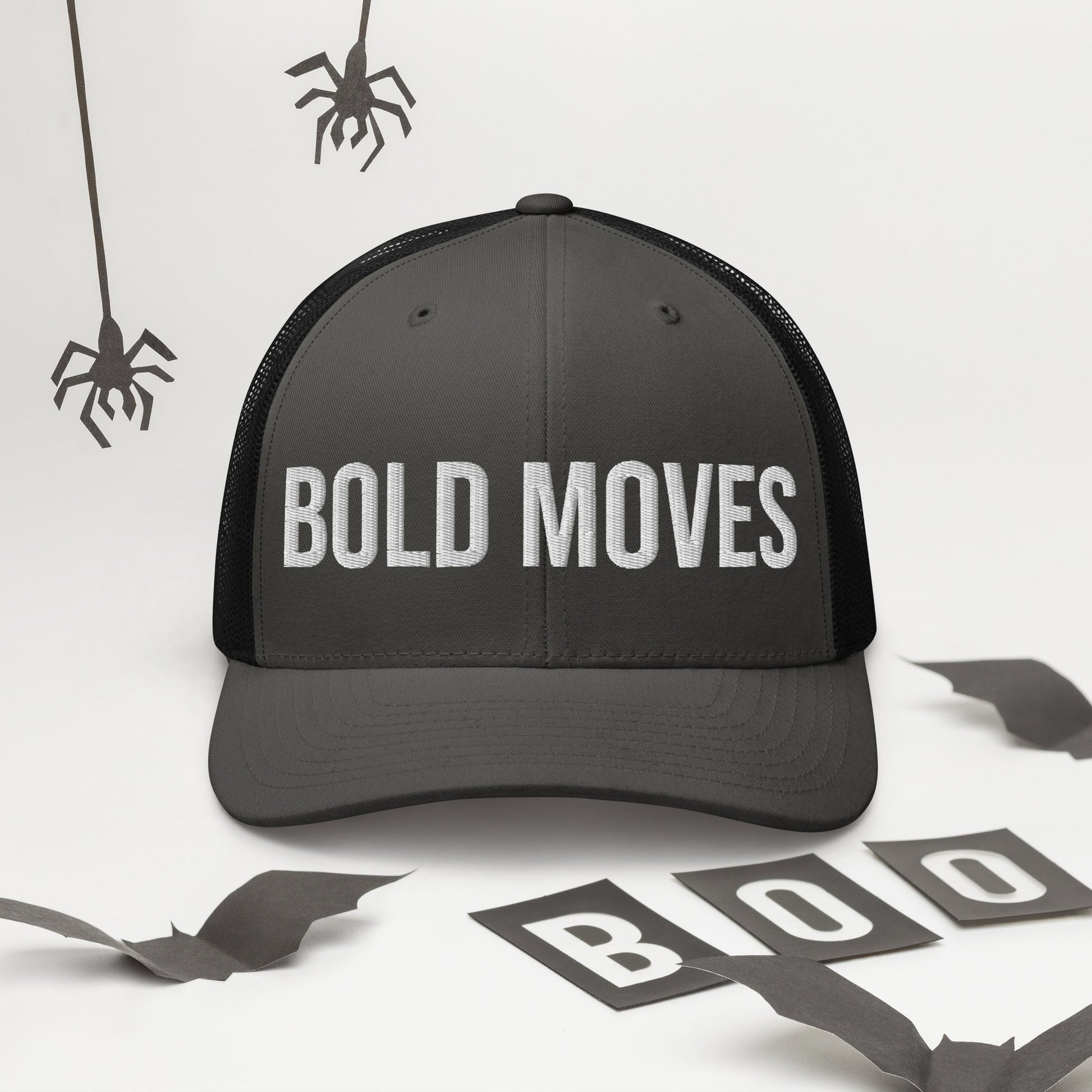 Bold Moves Embroidered Trucker Cap