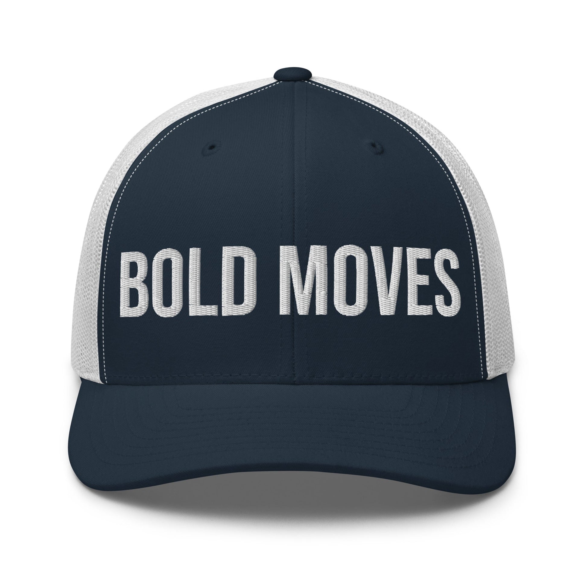 Bold Moves Embroidered Trucker Cap