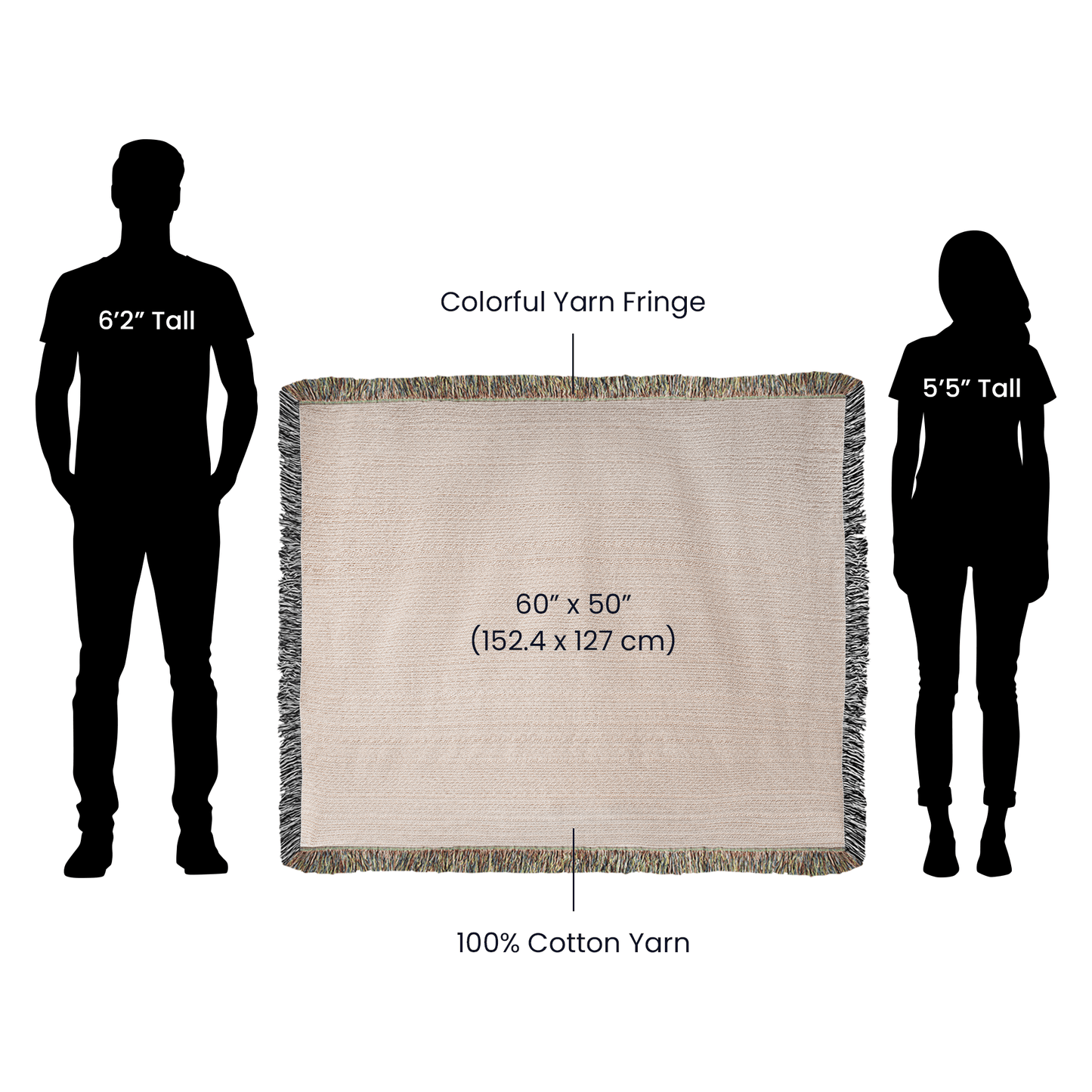 Custom Photo Woven Blanket | 100% Cotton Picture Throw | Trini Skies