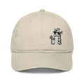Safari Sips embroidered giraffe organic dad hat with sunglasses cocktail