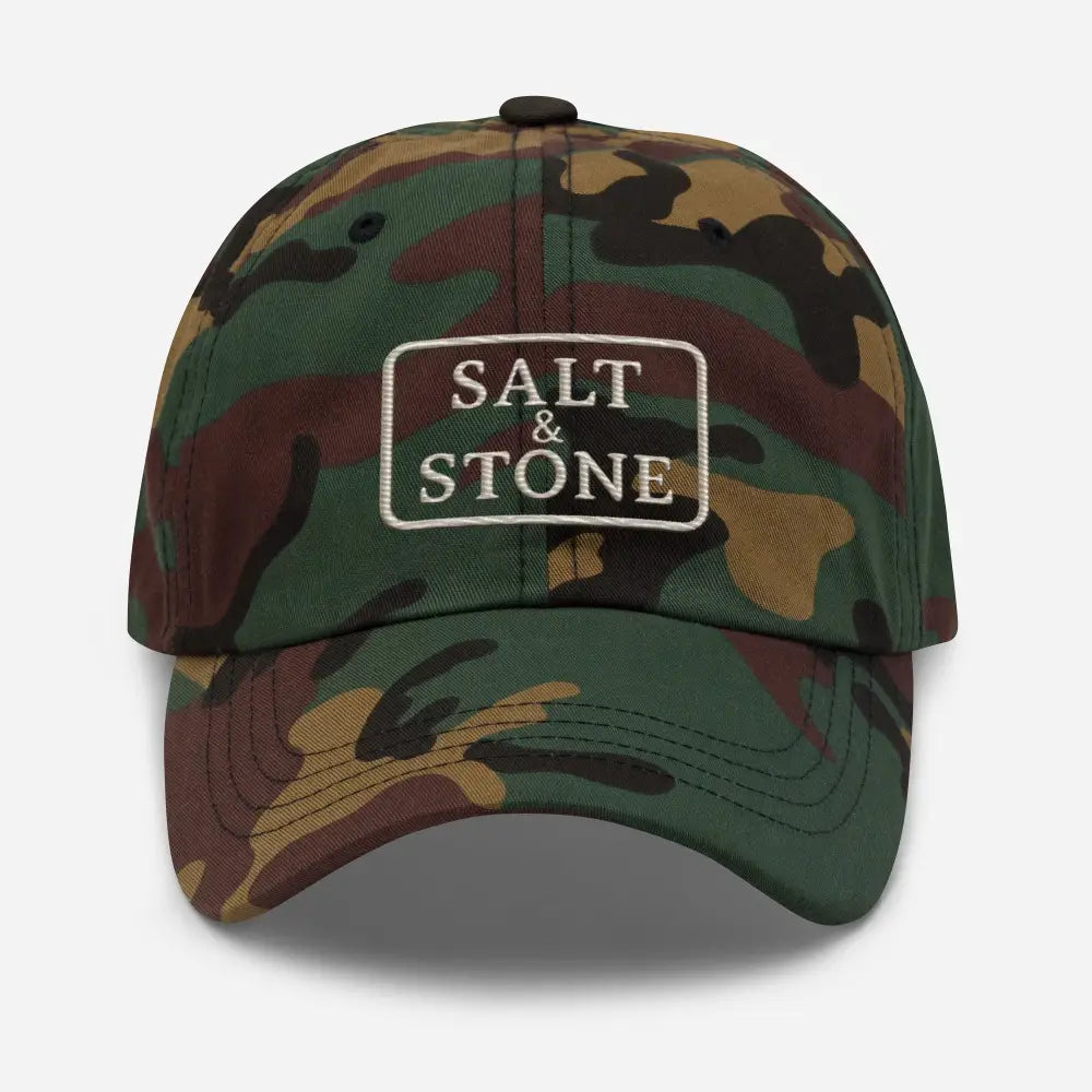 Trini Skies Supply Yupoong 6245CM unstructured embroidered camo dad cap