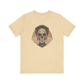 Light tan jersey short sleeve tee with Sugar Skull Beauty Desert Elegance graphic