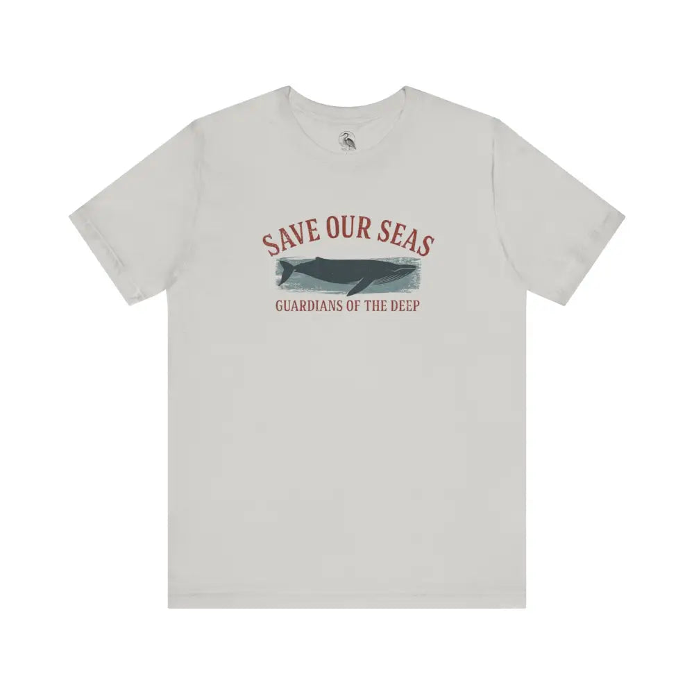 Save Our Seas whale graphic tee by Trini Skies with classic crew neckline