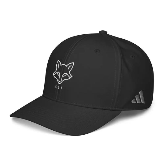 Sly Fox Embroidered Moisture-Wicking Adidas performance cap - Hats black baseball white fox 1